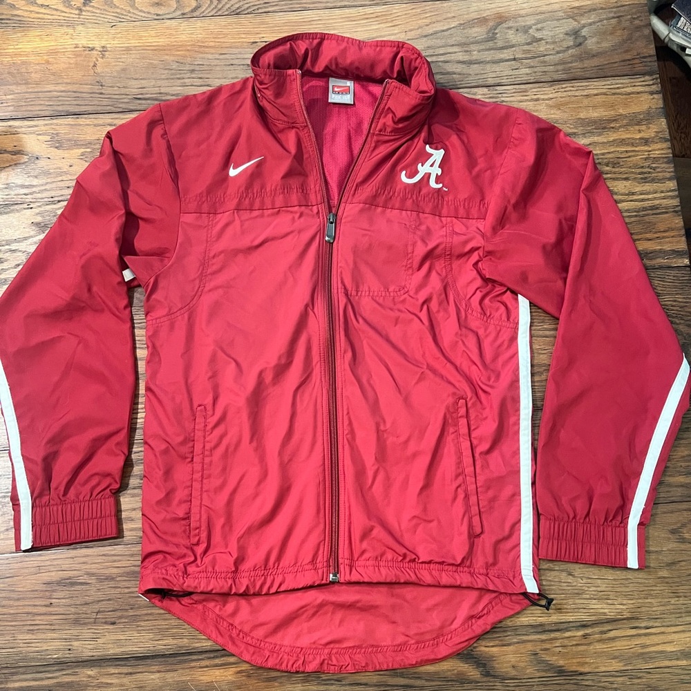 Nike Red and White Collegiate Windbreaker Jacket
